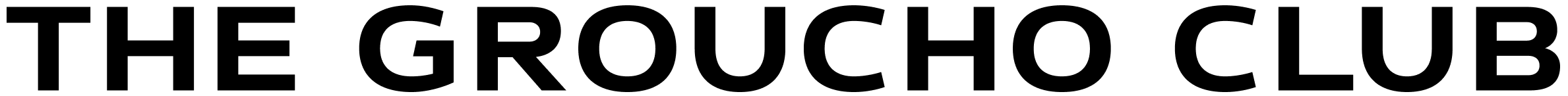 Groucho logo in black